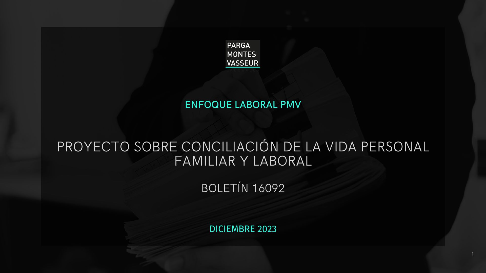 Proyecto sobre conciliación de la vida personal, familiar y laboral
